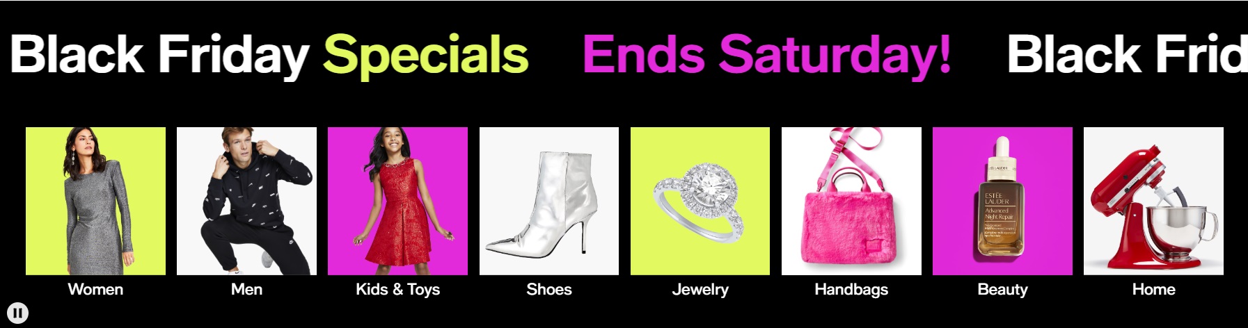 Black Friday category discounts