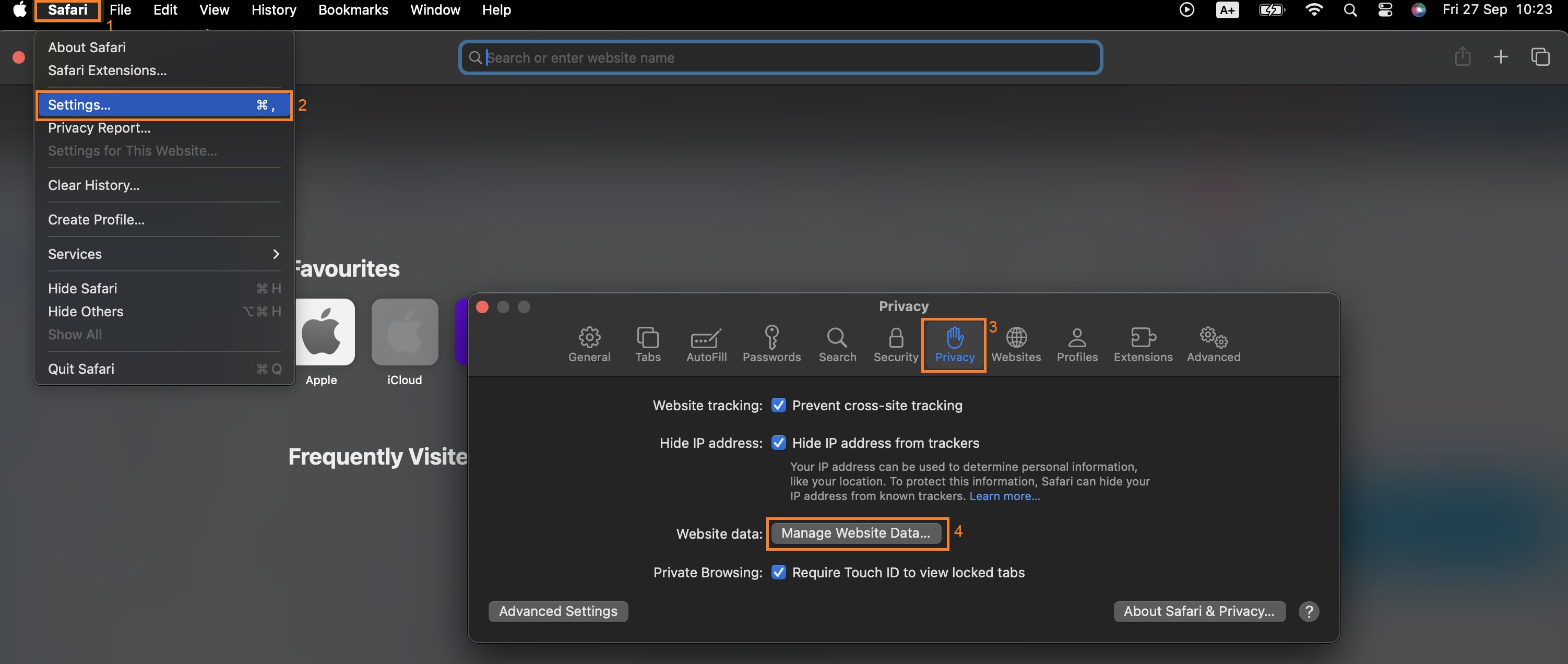 How to block tracking cookies on Safari