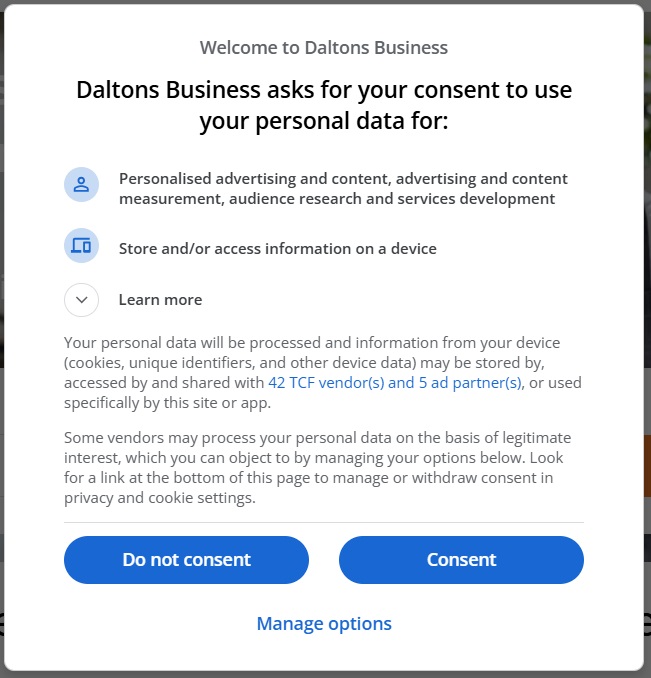 Privacy notice example