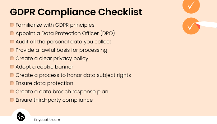 GDPR compliance checklist